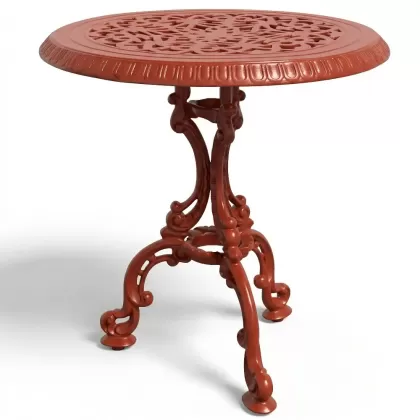 Alüminyum döküm kiremit rengi ferforje masa