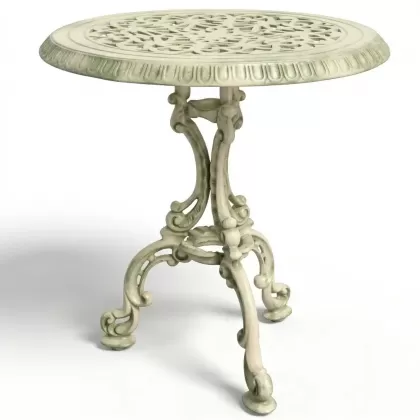 Alüminyum döküm yeşil eskitme ferforje masa