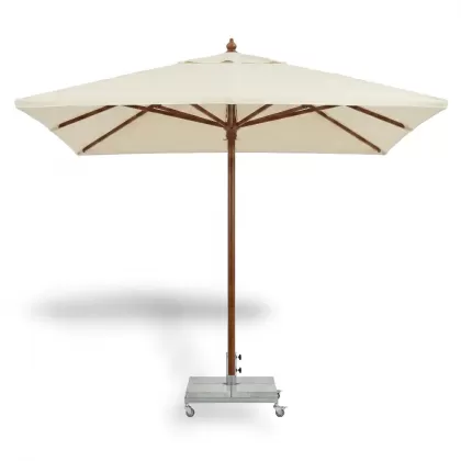 400x400 ahşap gövdeli bahçe şemsiyesi