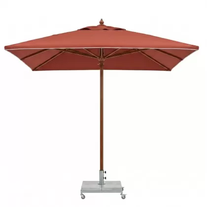 Ahşap gövdeli bahçe şemsiyesi 2.5x2.5 metre