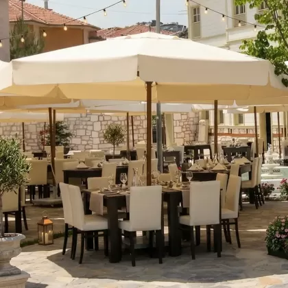 500 çap ahşap iskeletli şemsiye 