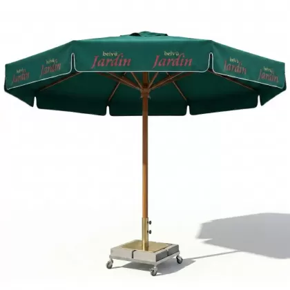 400 çap ahşap şemsiye yeşil