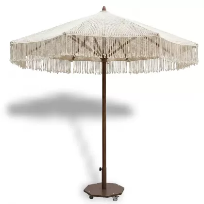Makrome ahşap şemsiye çap 300