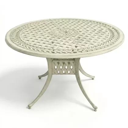 120 Çap döküm yuvarlak masa renk yeşil eskitme