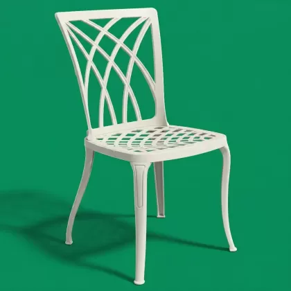 Alüminyum döküm ferforje kolsuz sandalye modern sür