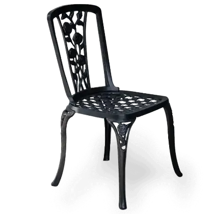 Gl figrl kolsuz ferforje sandalye bahe, balkon d mekan alminyum dkm sandalye