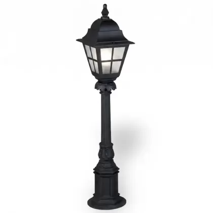 88x18 cm - E27 DUY İngiliz model dekoratif alüminyum döküm şapkalı bahçe çim aydınlatma direği