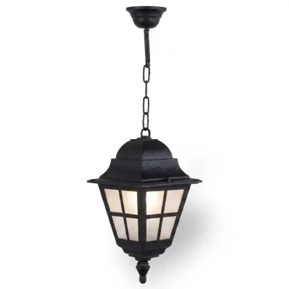 88x18 cm - E27 DUY İngiliz model dekoratif alüminyum döküm şapkalı bahçe çim aydınlatma direği siyah