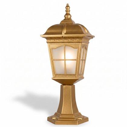 58x23 cm - DUY E27 Sivri şapkalı alüminyum döküm dekoratif nostaljik Amerikan tipi set üstü aydınlatma armatürleri gold altın