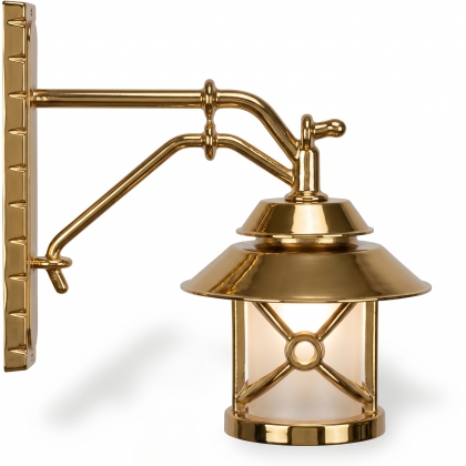 46x31 cm - DUY E27 Dik kollu kollu aşağı yöne bakan dekoratif alüminyum döküm duvar tipi aplik Fransız kapaklı dış mekan aydınlatma duvar apliği gold altın