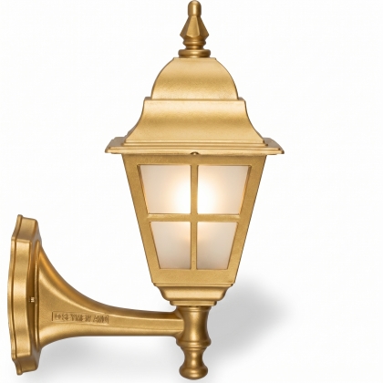 42x30 cm - DUY E27 Kısa kollu yukarı yöne bakan dekoratif alüminyum döküm duvar tipi aplik İngiliz dış mekan aydınlatma duvar apliği gold altın