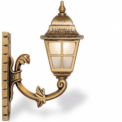 37x28 cm - DUY E27 Ferforje kollu yukarı yöne bakan dekoratif alüminyum döküm duvar tipi aplik İngiliz dış mekan aydınlatma duvar apliği gold altın