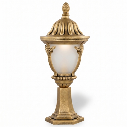61x23 cm - DUY E27 Bakır eskitme şapkalı alüminyum döküm dekoratif ferforje set üstü aydınlatma armatürleri gold altın