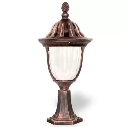 56x23 cm - DUY E27 Sivri şapkalı alüminyum döküm dekoratif bakır eskitme set üstü aydınlatma armatürleri bakır eskitme