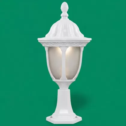 56x23 cm - DUY E27 Sivri şapkalı alüminyum döküm dekoratif bakır eskitme set üstü aydınlatma armatürleri beyaz