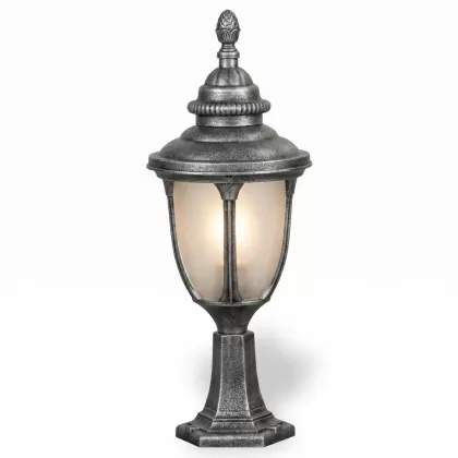 64x23 cm - DUY E27 Sivri bakır şapkalı alüminyum döküm dekoratif Fransız tipi set üstü aydınlatma armatürleri silver gümüş
