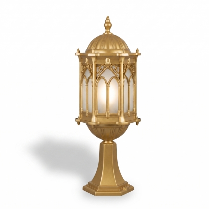 56x22 cm - DUY E27 Sivri şapkalı alüminyum döküm dekoratif altın gold Osmanlı tarzında set üstü aydınlatma armatürleri gold altın