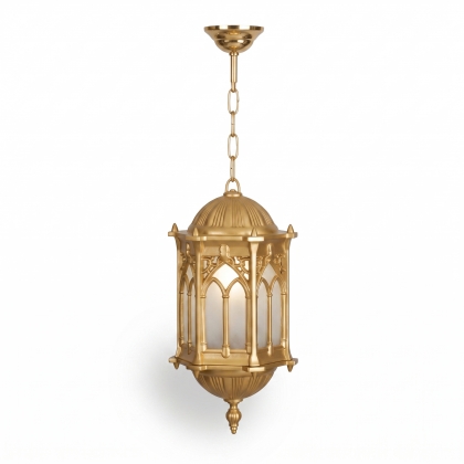 57x19 cm - DUY E27 Tavan tipi alüminyum döküm gold altın model zincirli aplik Osmanlı tarzı dekoratif sarkıt aydınlatma apliği altın gold