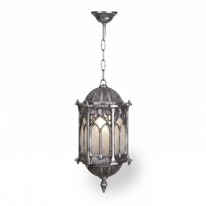 57x19 cm - DUY E27 Tavan tipi alüminyum döküm gold altın model zincirli aplik Osmanlı tarzı dekoratif sarkıt aydınlatma apliği silver gümüş