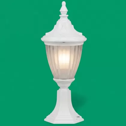 48x19 cm - DUY E27 Sivri şapkalı alüminyum döküm dekoratif beyaz Fransız tipi set üstü aydınlatma armatürleri beyaz