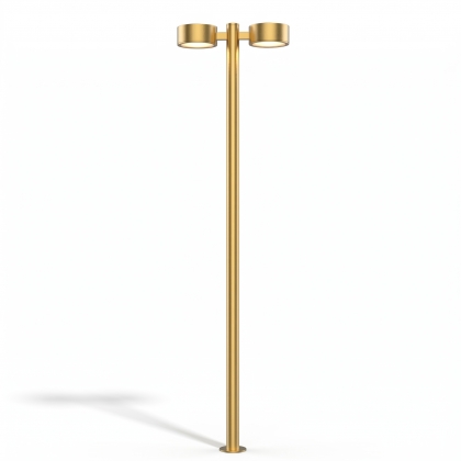 400x110 cm Modern park, bahçe led aydınlatma direkleri imalatı altın gold