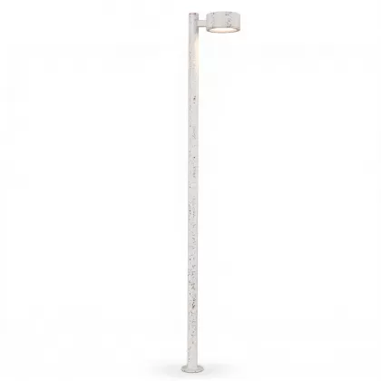 400x60 cm Modern park, bahçe led aydınlatma direkleri imalatı beyaz patşna