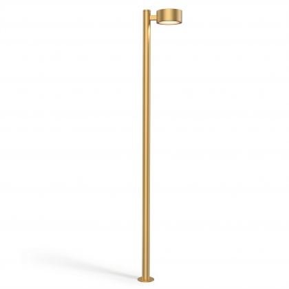 400x60 cm Modern park, bahçe led aydınlatma direkleri imalatı gold altın