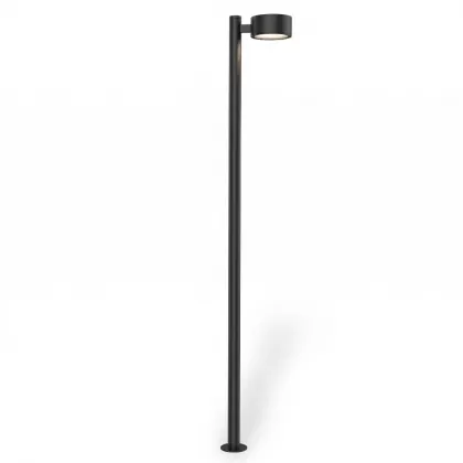 400x60 cm Modern park, bahçe led aydınlatma direkleri imalatı silver gümüş