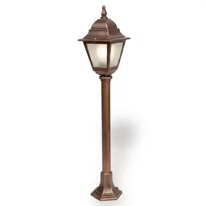 94x18 cm - E27 DUY Klasik model dekoratif alüminyum döküm nostaljik bahçe çim aydınlatma direği gümüş