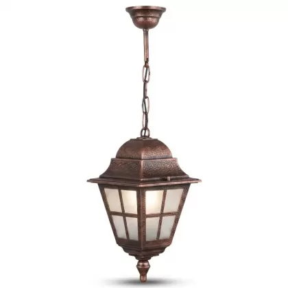 88x18 cm - E27 DUY İngiliz model dekoratif alüminyum döküm şapkalı bahçe çim aydınlatma direği bakır