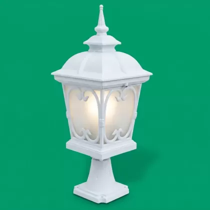56xx24 cm - E27 DUY Sivri şapkalı alüminyum döküm dekoratif Fransız tip set üstü aydınlatma armatürleri beyaz
