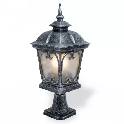 56xx24 cm - E27 DUY Sivri şapkalı alüminyum döküm dekoratif Fransız tip set üstü aydınlatma armatürleri gümüş