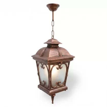71x24 cm - E27 DUY Siyah tavan tipi alüminyum döküm Fransız model zincirli aplik, dekoratif sarkıt aydınlatma apliği bakır