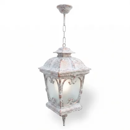 71x24 cm - E27 DUY Siyah tavan tipi alüminyum döküm Fransız model zincirli aplik, dekoratif sarkıt aydınlatma apliği beyaz patina