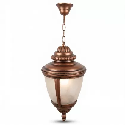 73x26 cm E27 DUY - Tavan tipi alüminyum döküm siyah kapaklı model zincirli aplik, Fransız sarkıt aydınlatma apliği bakır