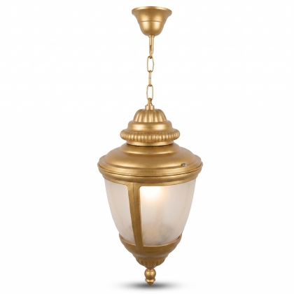 73x26 cm E27 DUY - Tavan tipi alüminyum döküm siyah kapaklı model zincirli aplik, Fransız sarkıt aydınlatma apliği gold