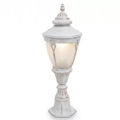 82xx29 cm - E27 DUY Siyah sivri şapkalı alüminyum döküm dekoratif Fransız tip set üstü aydınlatma armatürleri beyaz patina