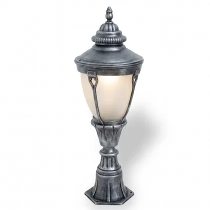 82xx29 cm - E27 DUY Siyah sivri şapkalı alüminyum döküm dekoratif Fransız tip set üstü aydınlatma armatürleri gümüş
