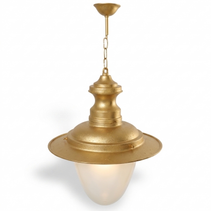 72x40 cm - E27 DUY Tavan tipi alüminyum döküm bakır şapkalı model zincirli aplik Fransız tarzı dekoratif sarkıt aydınlatma apliği gold