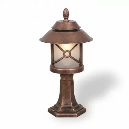 52x25 cm - E27 DUY Bakır şapkalı şapkalı alüminyum döküm dekoratif Fransız tipi set üstü aydınlatma armatürleri bakır