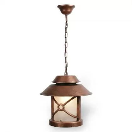 50x26 cm - E27 DUY Tavan tipi alüminyum döküm modern bakır şapkalı model zincirli aplik Fransız tarzı dekoratif sarkıt aydınlatma apliği bakır