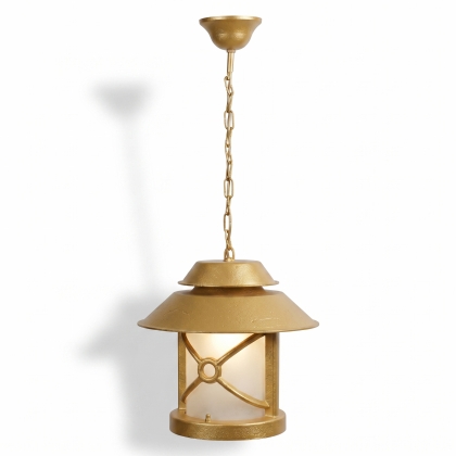 50x26 cm - E27 DUY Tavan tipi alüminyum döküm modern bakır şapkalı model zincirli aplik Fransız tarzı dekoratif sarkıt aydınlatma apliği gold