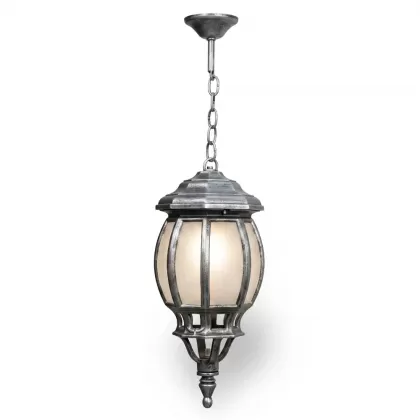62x18 cm - E27 DUY Tavan tipi alüminyum döküm kristal cam küre model zincirli aplik gotik tarzı dekoratif sarkıt aydınlatma apliği gümüş