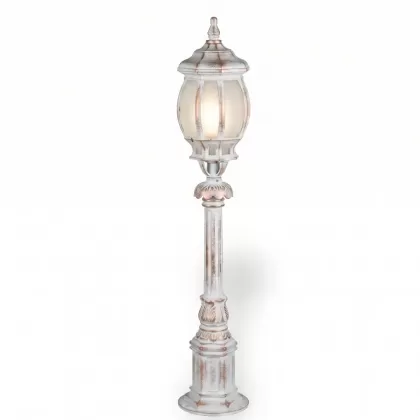 92x18 cm - E27 DUY Kristal cam model dekoratif alüminyum döküm modern orta boy bahçe çim aydınlatma direği patinalı