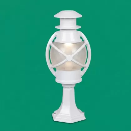 50x22 cm - E27 DUY Atomik cam küre şapkalı alüminyum döküm dekoratif modern bakır eskitme set üstü aydınlatma armatürleri beyaz