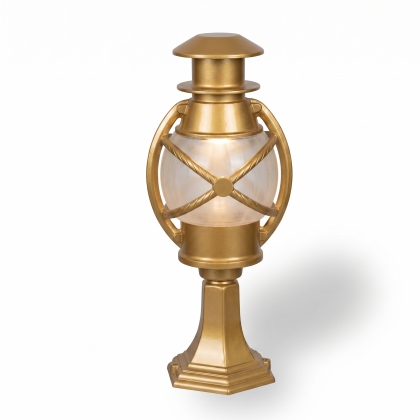 50x22 cm - E27 DUY Atomik cam küre şapkalı alüminyum döküm dekoratif modern bakır eskitme set üstü aydınlatma armatürleri gold