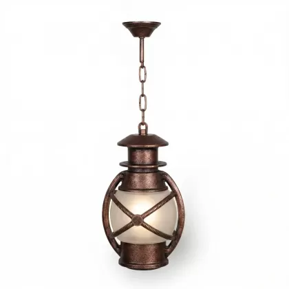 60x22 cm - E27  DUY Tavan tipi alüminyum döküm atomik cam küre model eskitme zincirli aplik modern tarzı dekoratif sarkıt aydınlatma apliği bakır