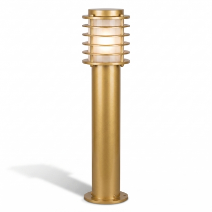 75xx20 cm - E27 DUY Askeri tip model dekoratif alüminyum döküm siyah silindir boru bahçe çim aydınlatma direği gold