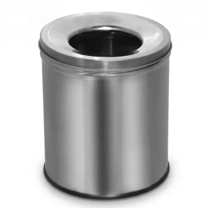 Metal Çöp Kovası TRS 122 silindir krom