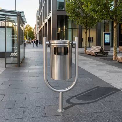 Metal çöp kovası TRS 227 dış mekan